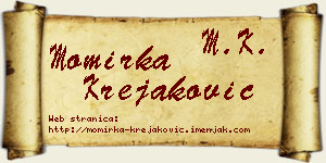 Momirka Krejaković vizit kartica